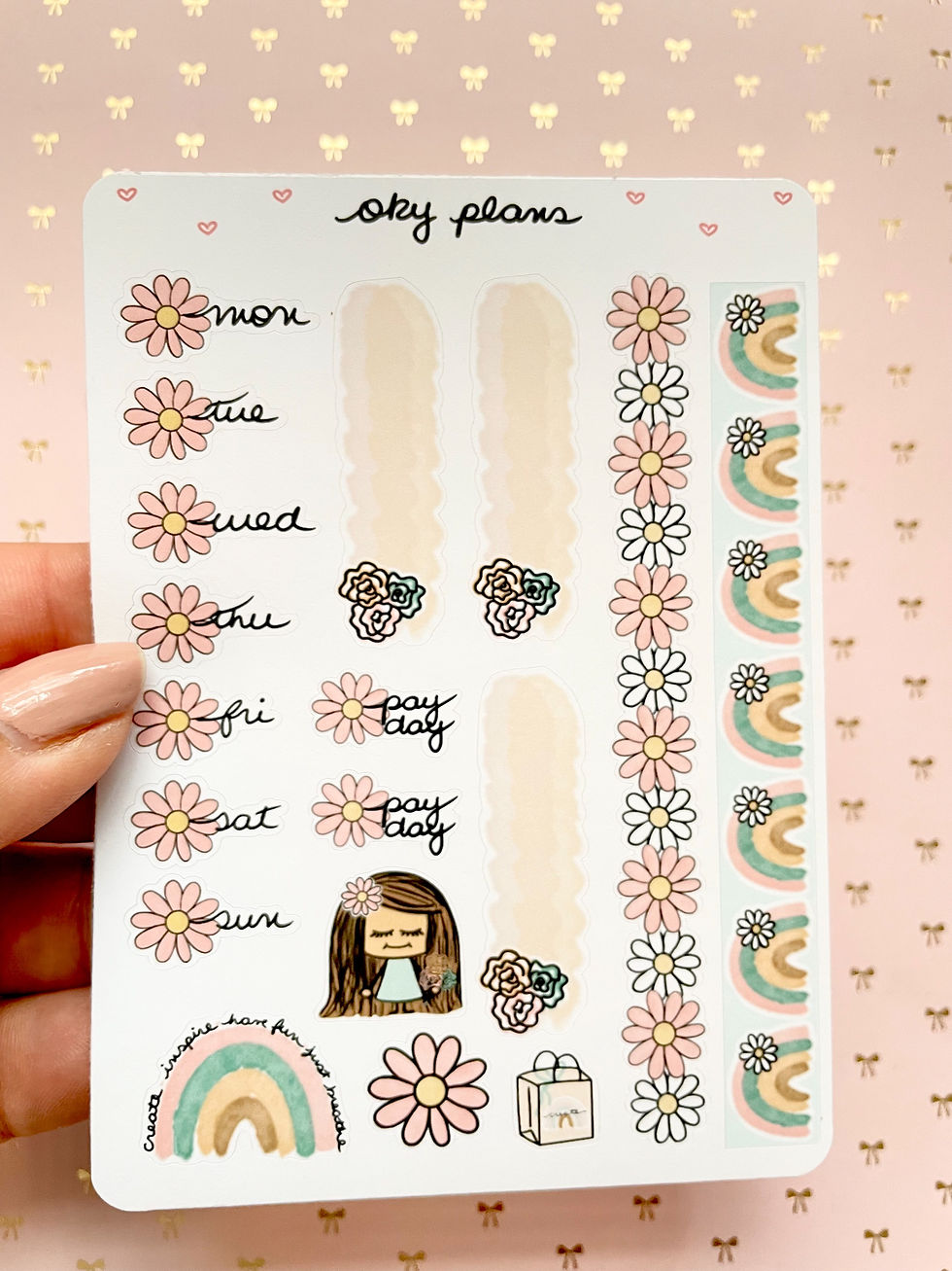 Create weekly stickers