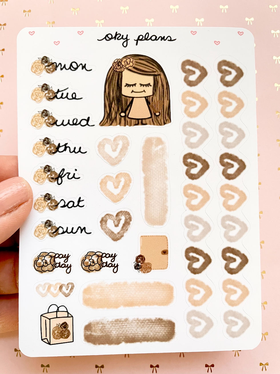 Neutrals weekly stickers