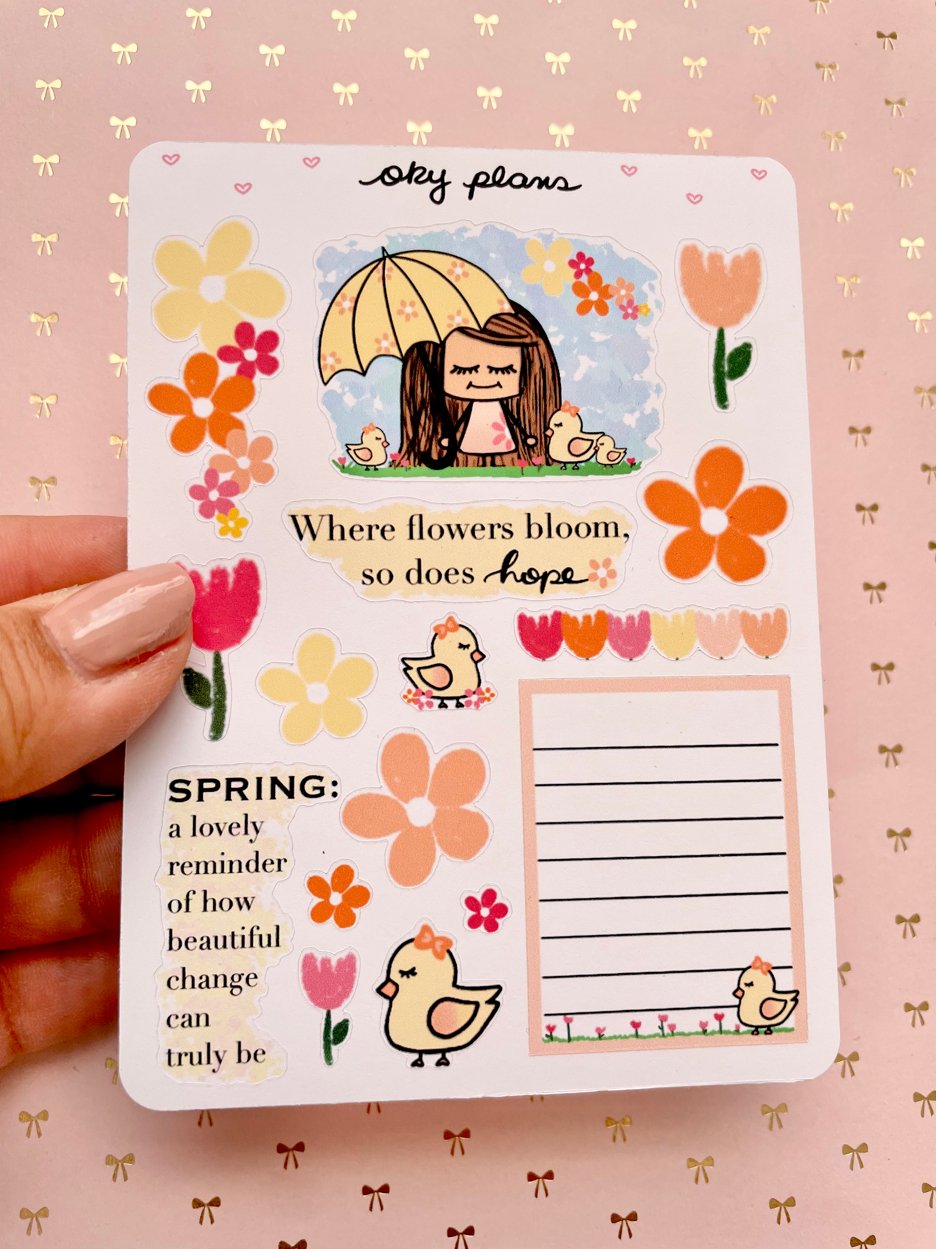Hello Spring deco stickers