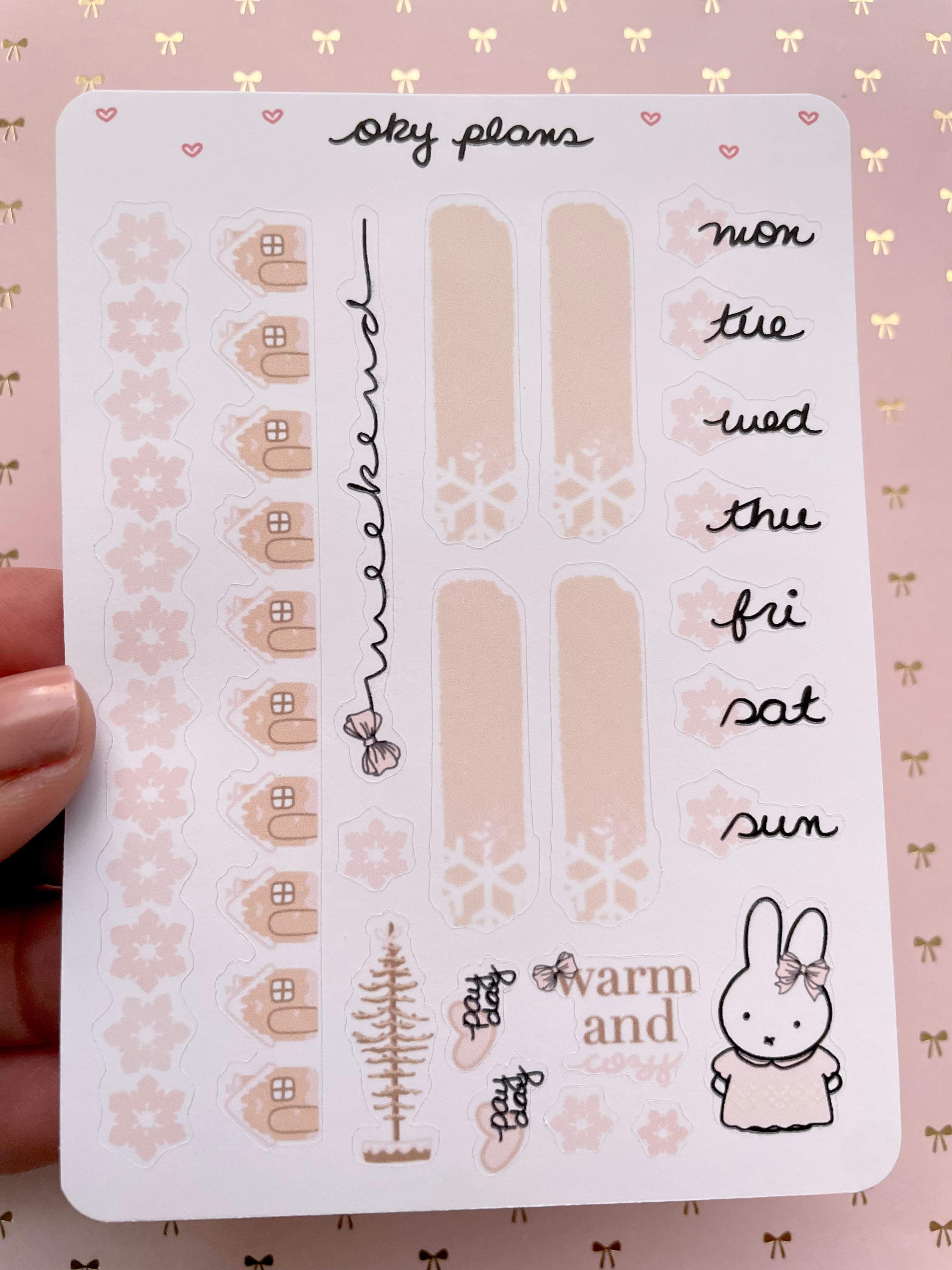 Miffy winter weekly stickers