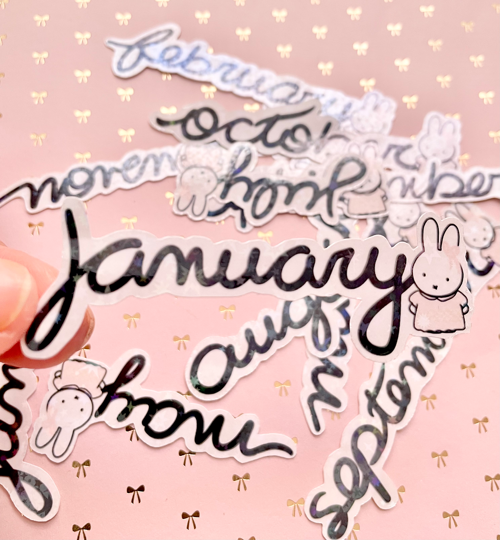 Miffy winter monthly large deco sticker