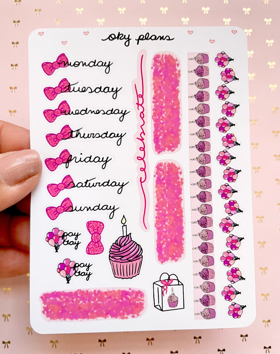 Birthday sparkle weekly stickers