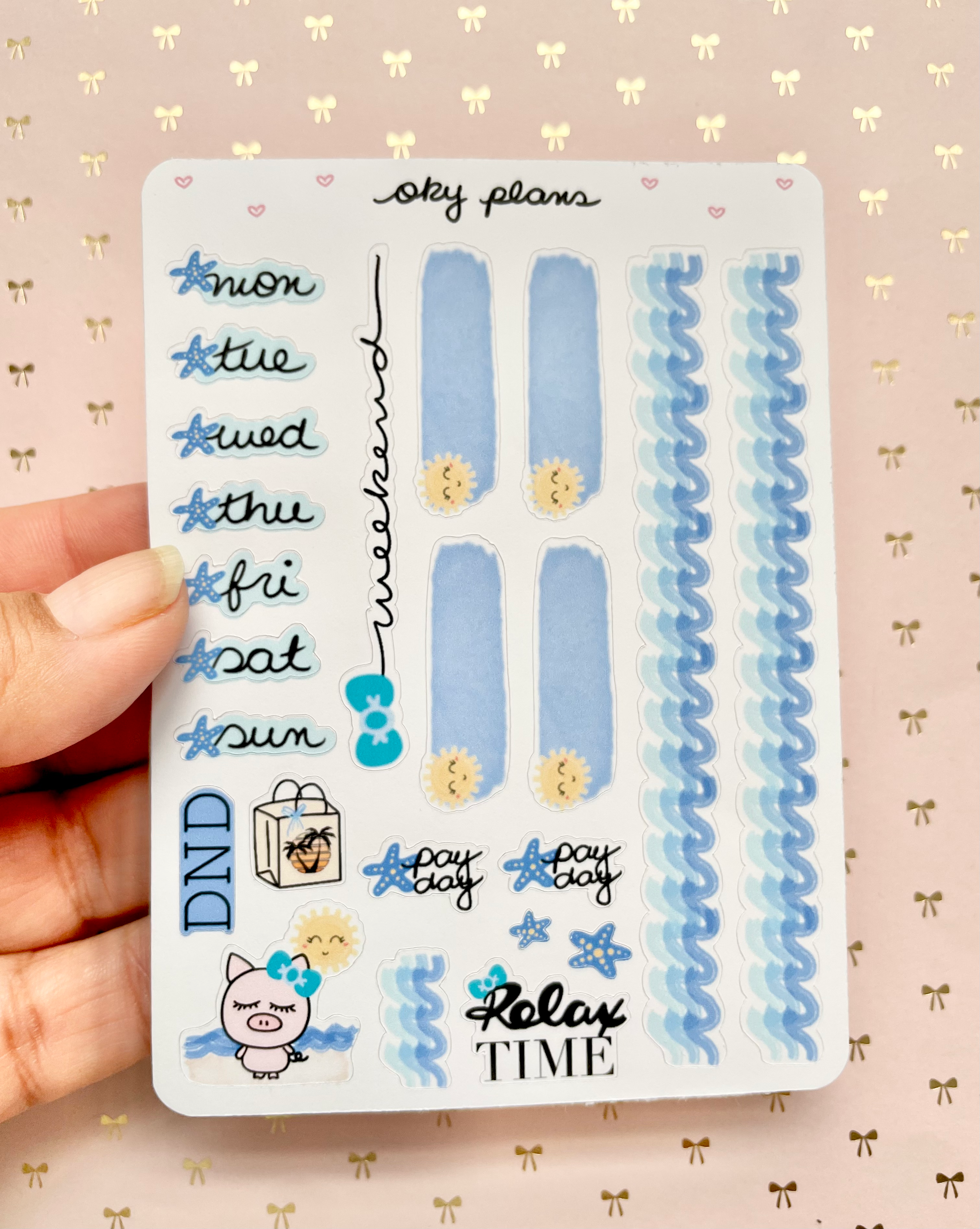 Summer weekly stickers