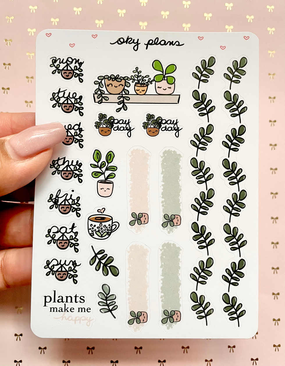 Plantaholic weekly stickers