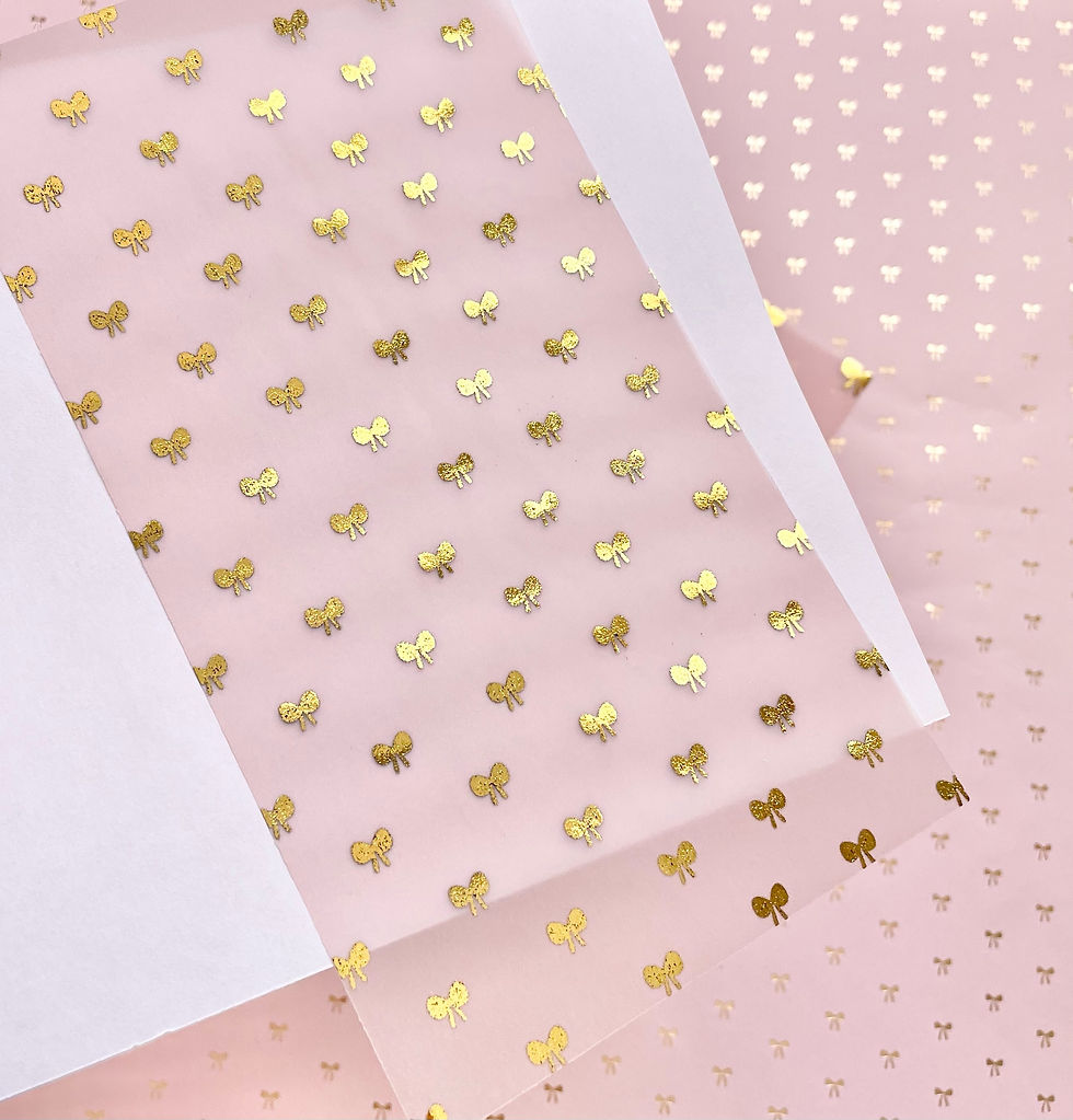 Thumbnail: Cute bow vellum insert