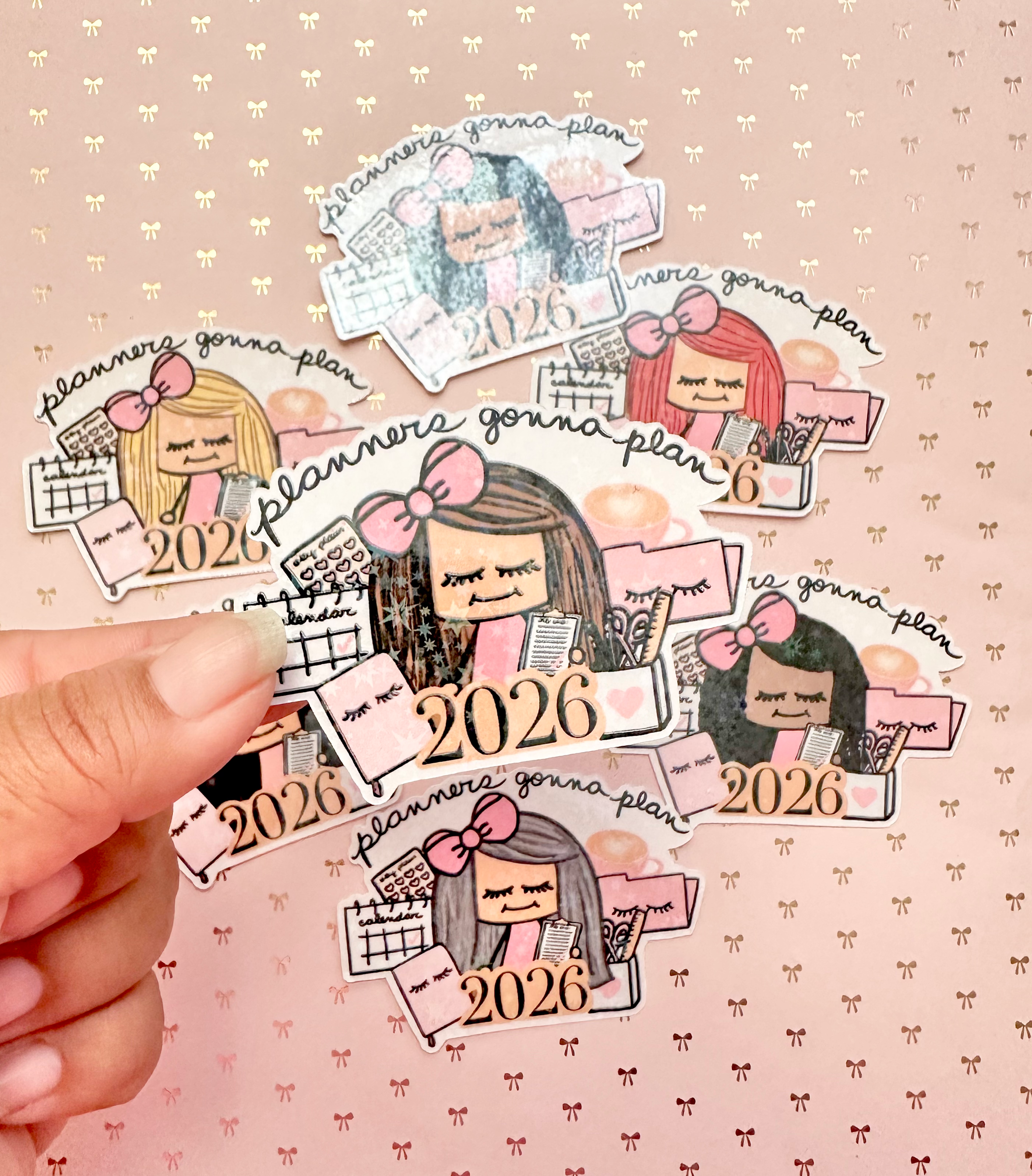 2026 Planners gonna plan holographic sticker