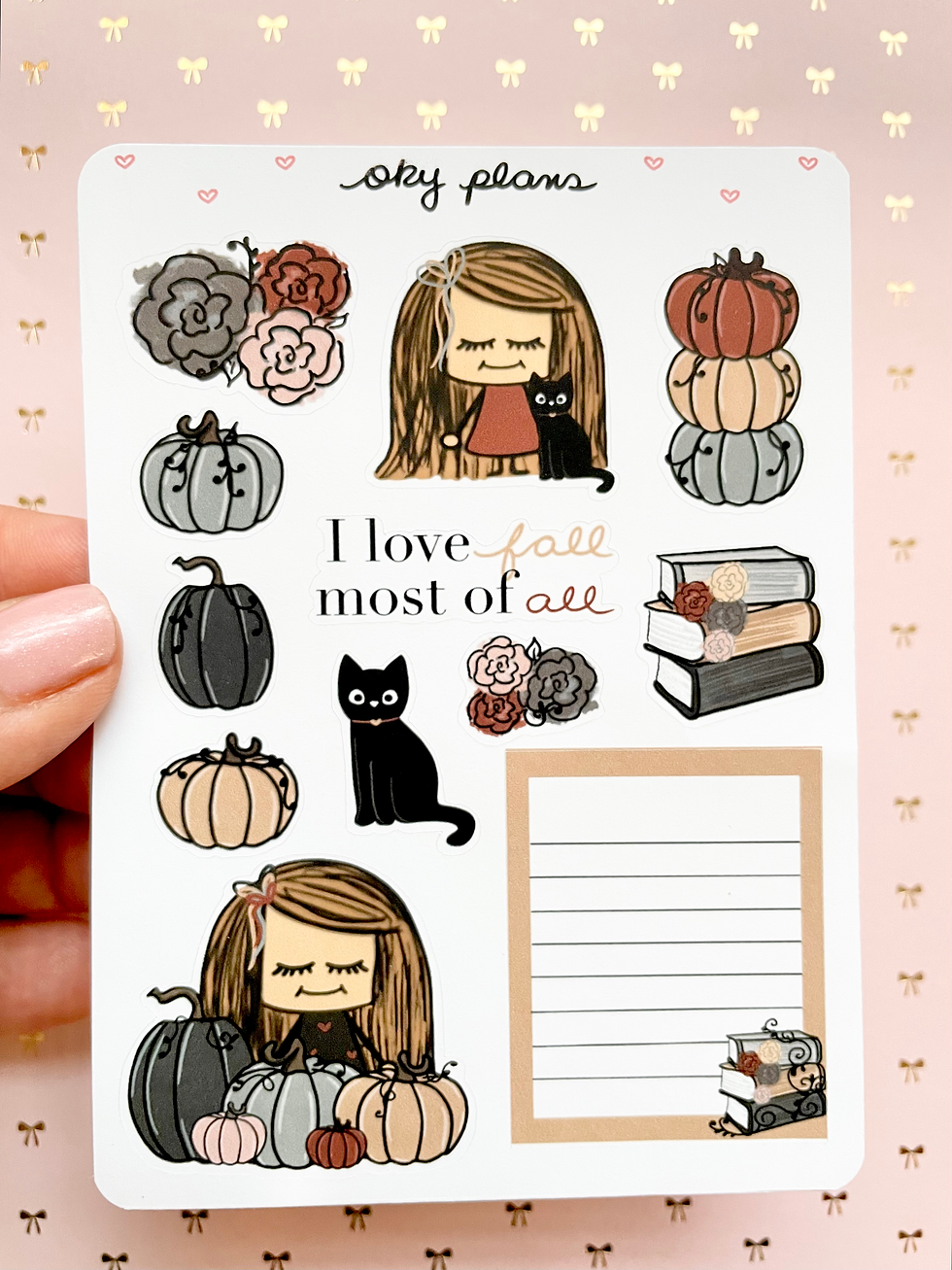 Dark fall deco stickers