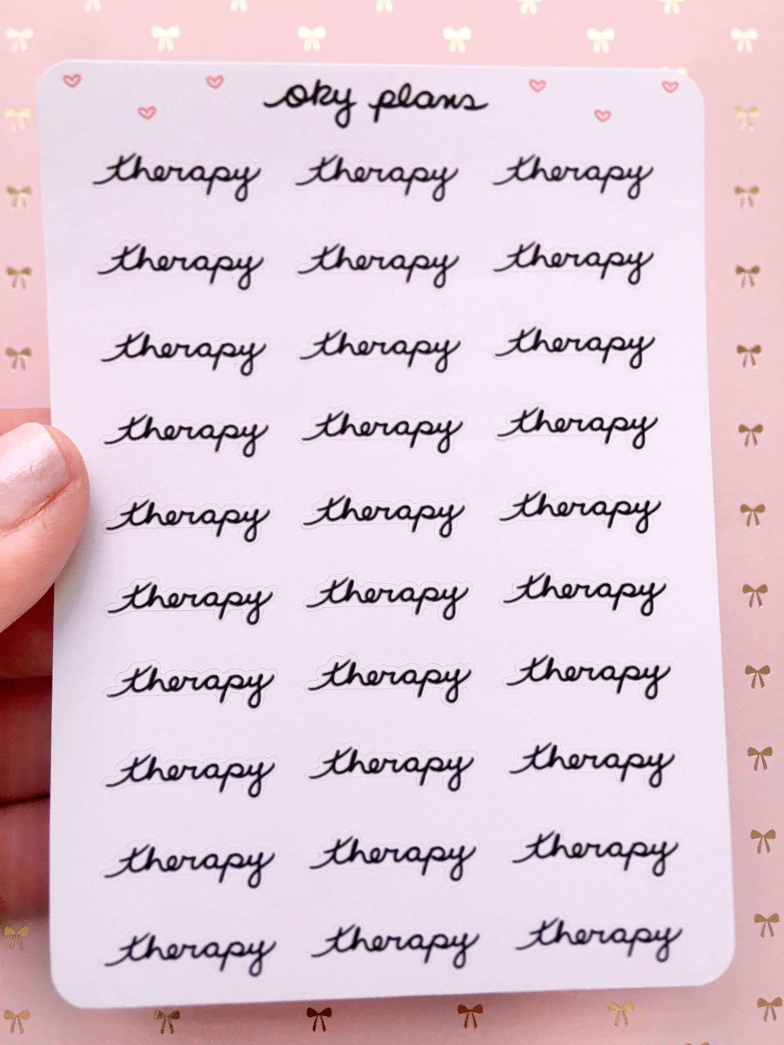 Therapy script sticker