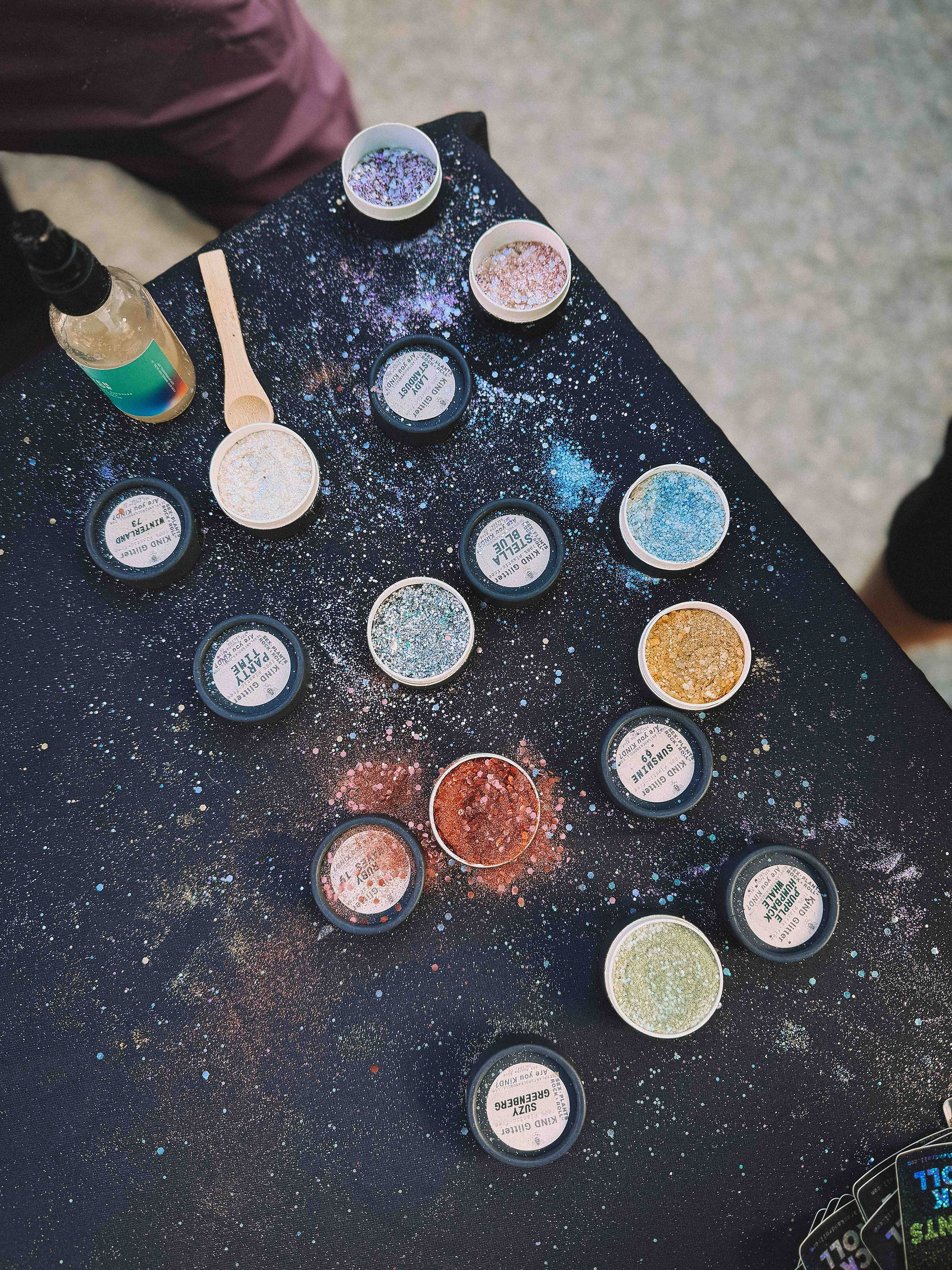 The glitter explosion is so satisfying