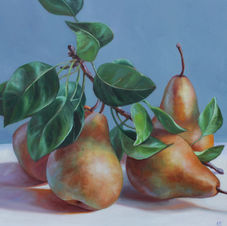 Golden pear Still life