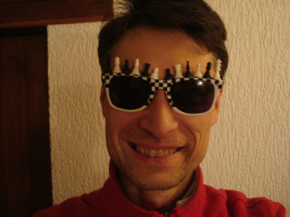 Chess sunglasses home made