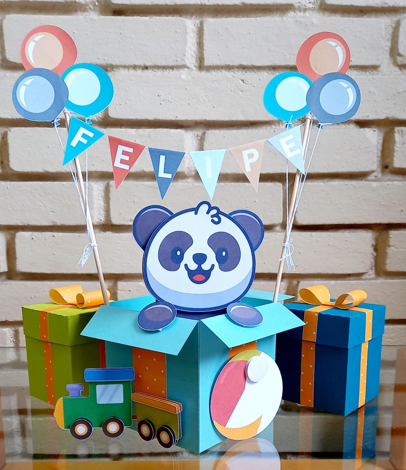 Festa Panda Topo de Bolo