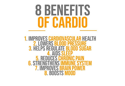 List of benefits of cardio.
