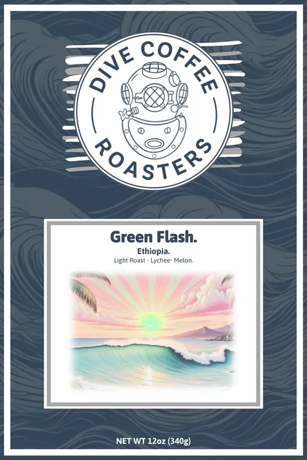 Green Flash Coffee Label