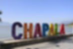 Chapala sign at the malecon, Lake Chapala, Mexico