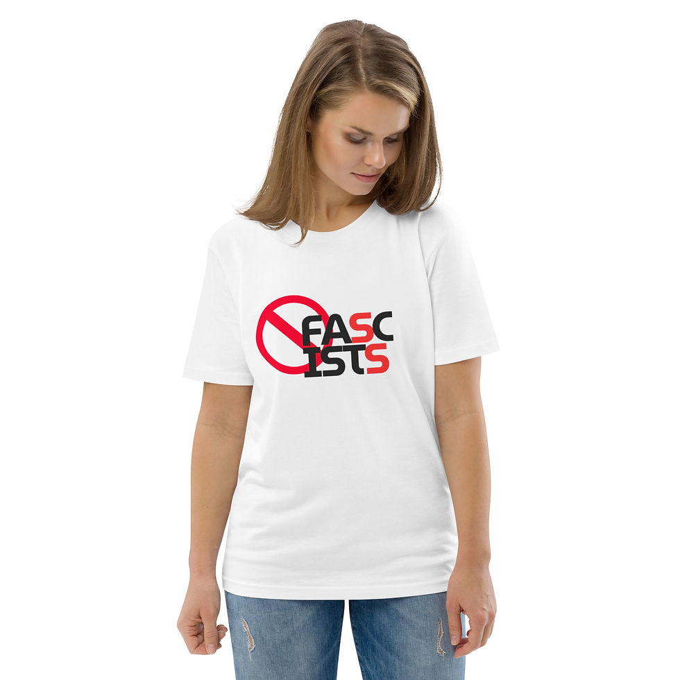 Thumbnail: NO FASCISTS -- Unisex organic cotton t-shirt