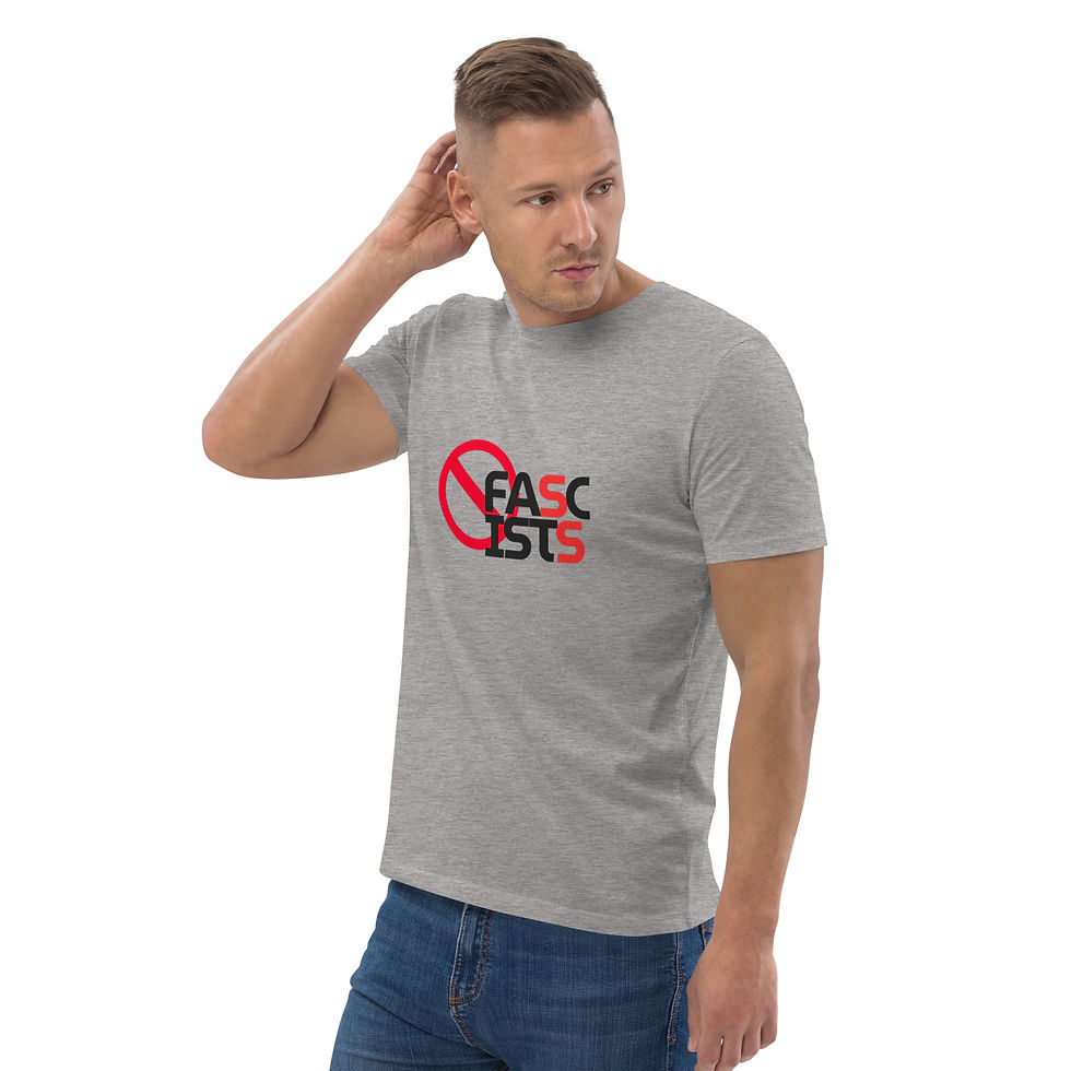 Thumbnail: NO FASCISTS -- Unisex organic cotton t-shirt