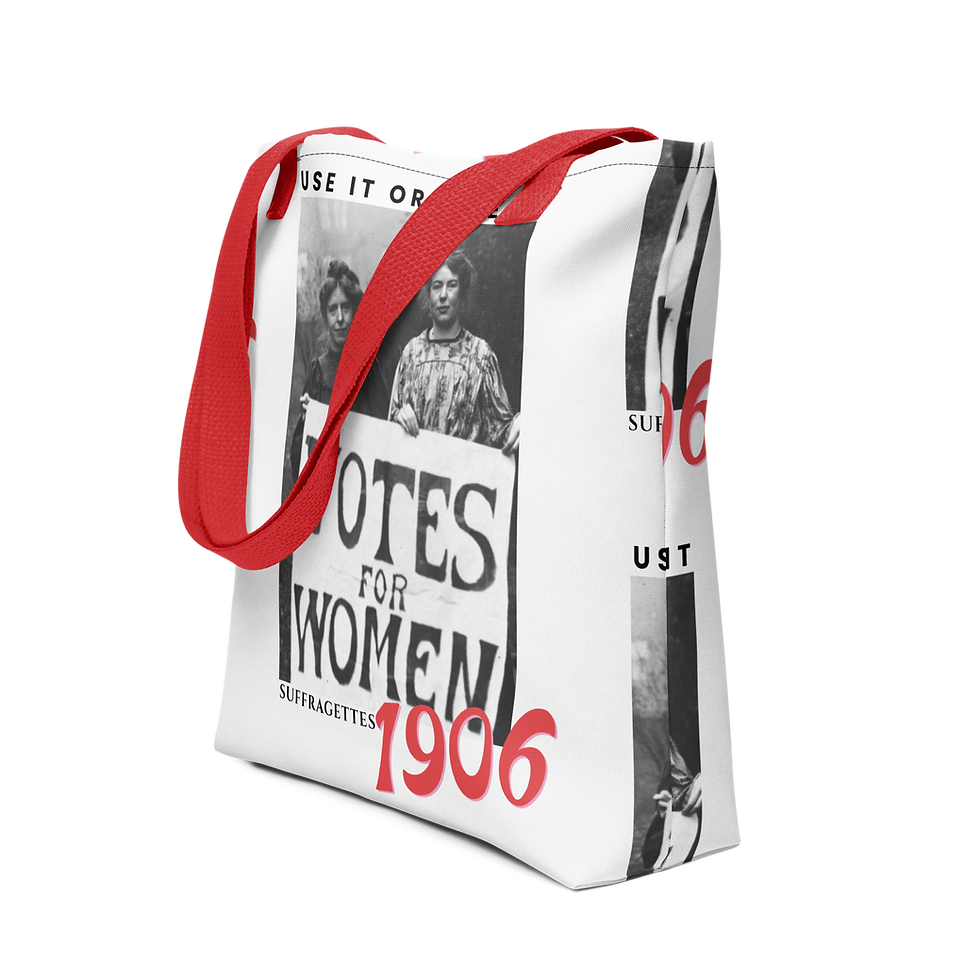 Thumbnail: 1906 VOTES FOR WOMEN -- Tote bag with vintage vibes