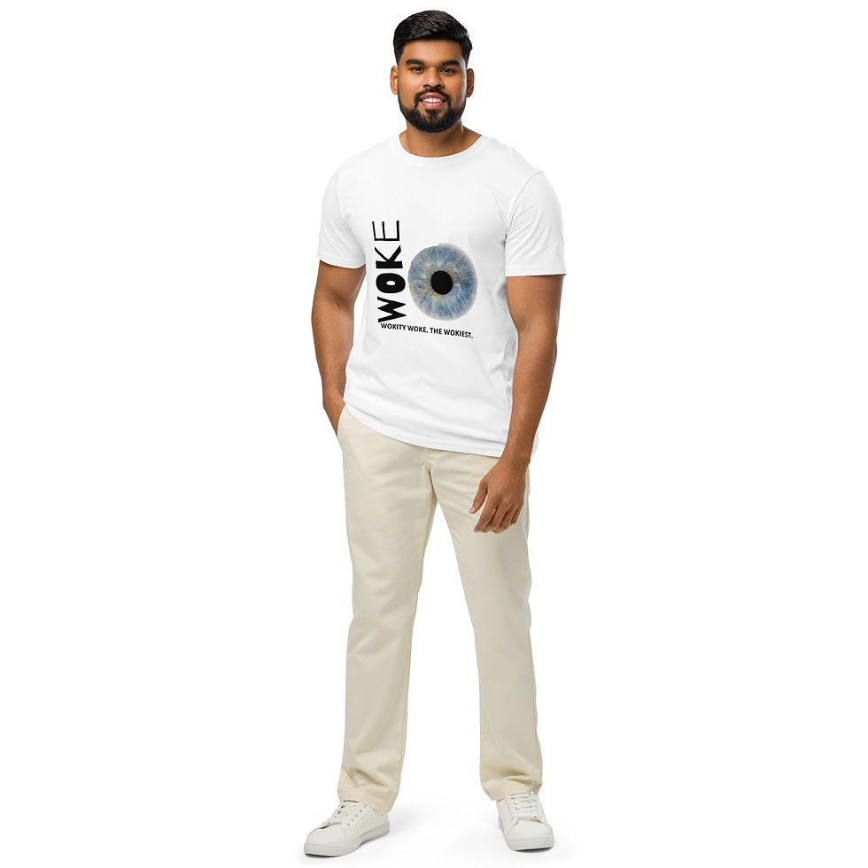Thumbnail: WOKE! -- Unisex organic mid-light t-shirt