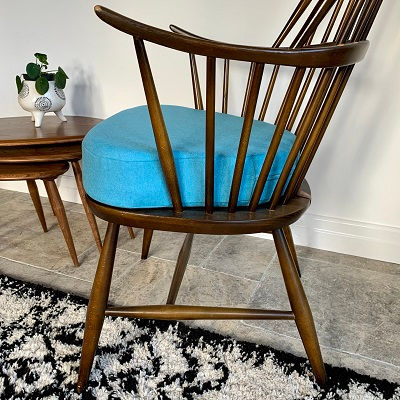 Thumbnail: Ercol Chairmakers Chair Base Cushion - Amatheon - Pacific