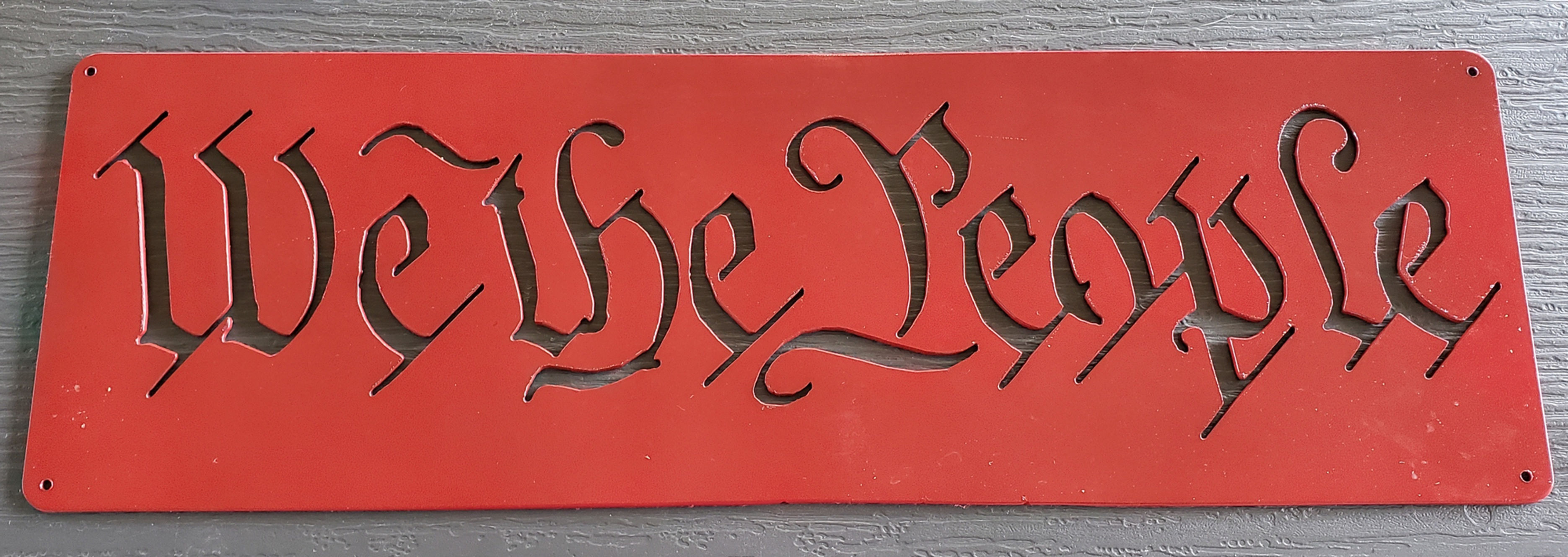 We The People Wall Plaque