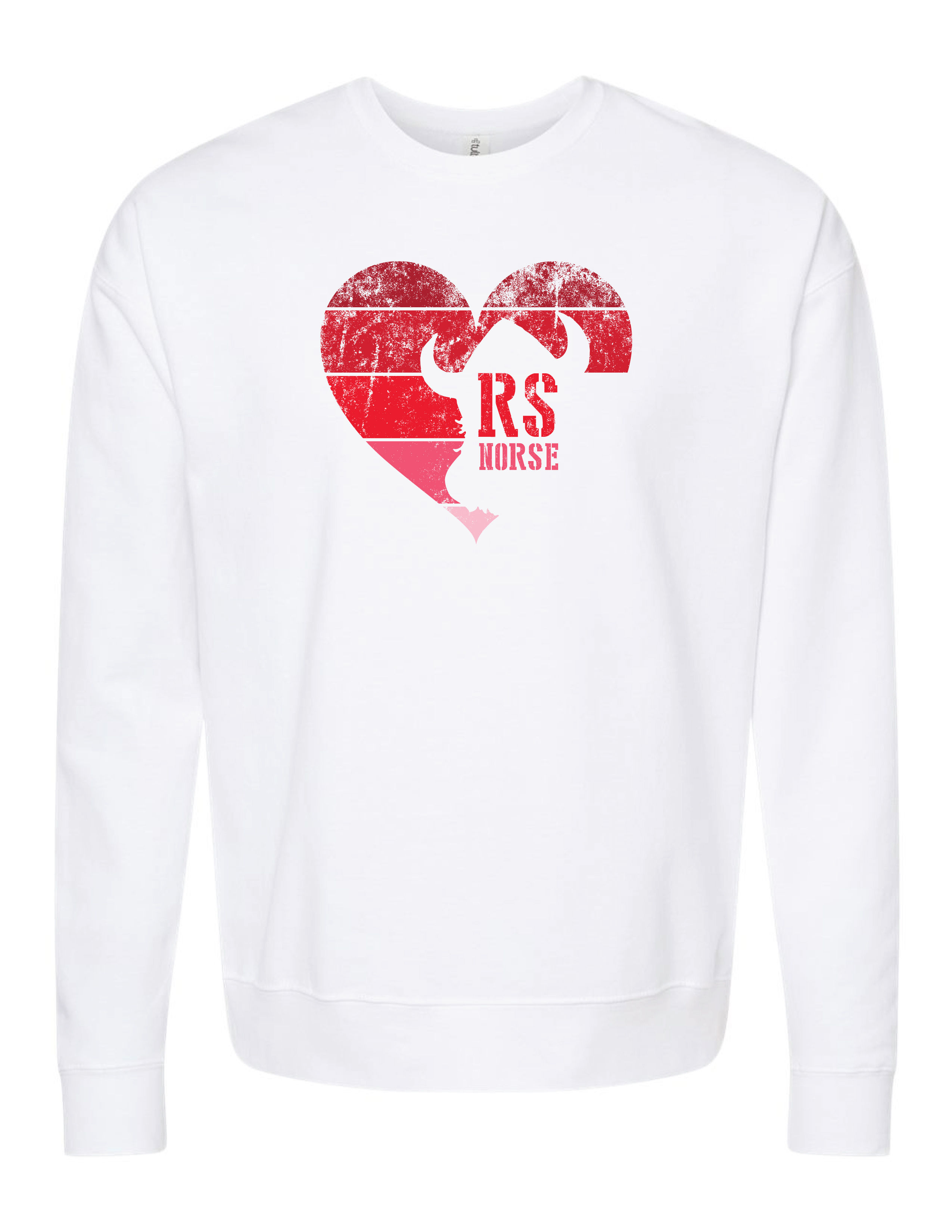 Toddler Gradient Heart Fleece Crewneck Sweatshirt