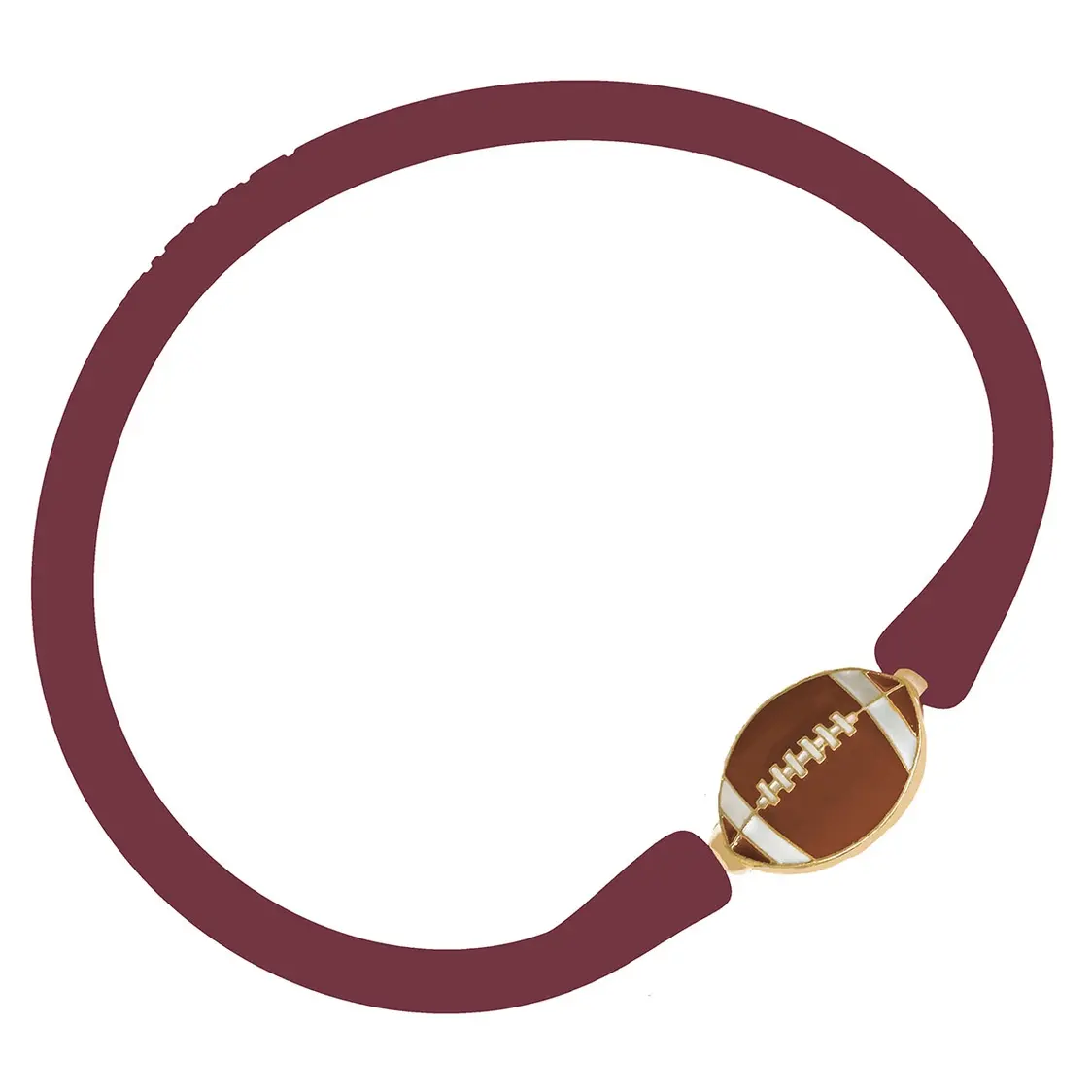 Enamel Football Silicon Bracelet