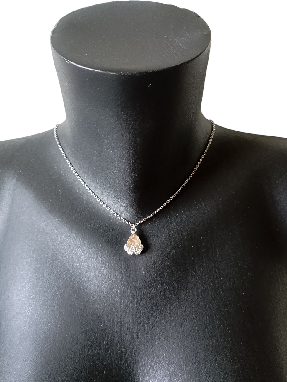 Miniature : Collier de dos goutte champagne
