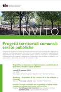 Progetti territoriali comunali: serate pubbliche 