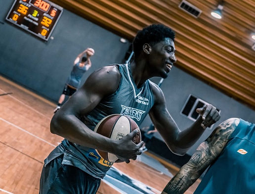 Canva - Basketball Player Holding a Brow