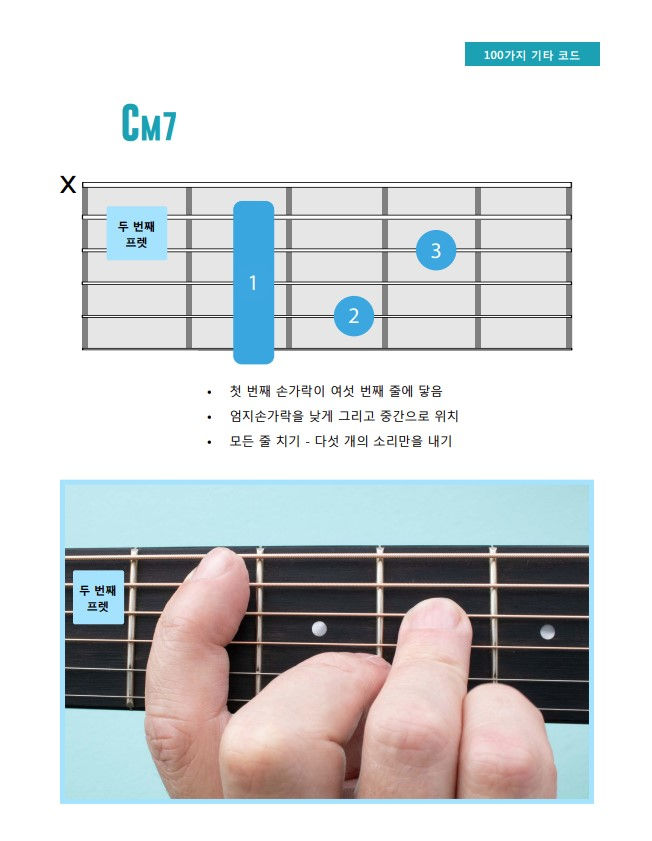 섬네일: 100가지 왼손 기타 코드