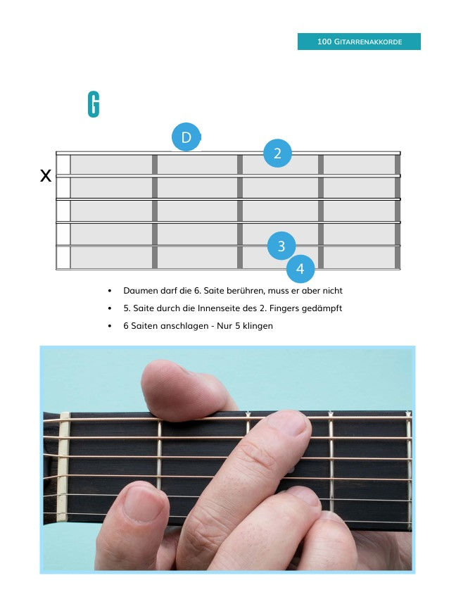 Miniaturbild: 100 Gitarrenakkorde Für Linkshänder