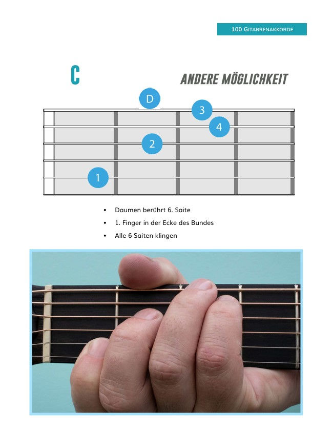 Miniaturbild: 100 Gitarrenakkorde Für Linkshänder