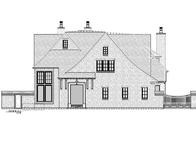 Front exterior of Memorial luxury estate home for sale by Fifty Seventh & 7th, Houston