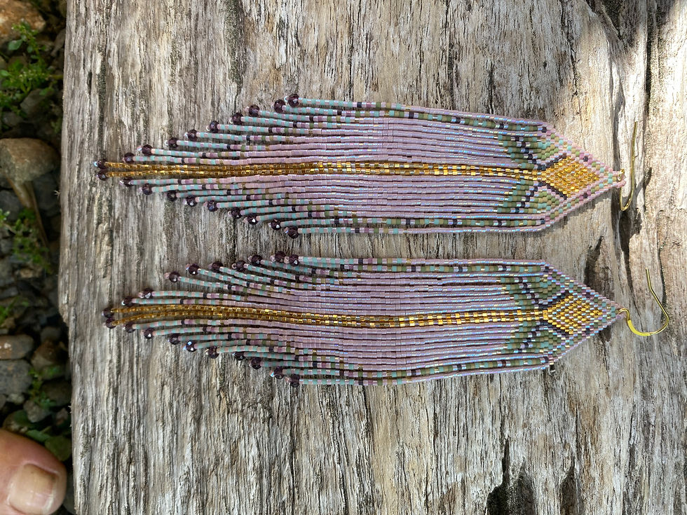 Thumbnail: Feather earrings