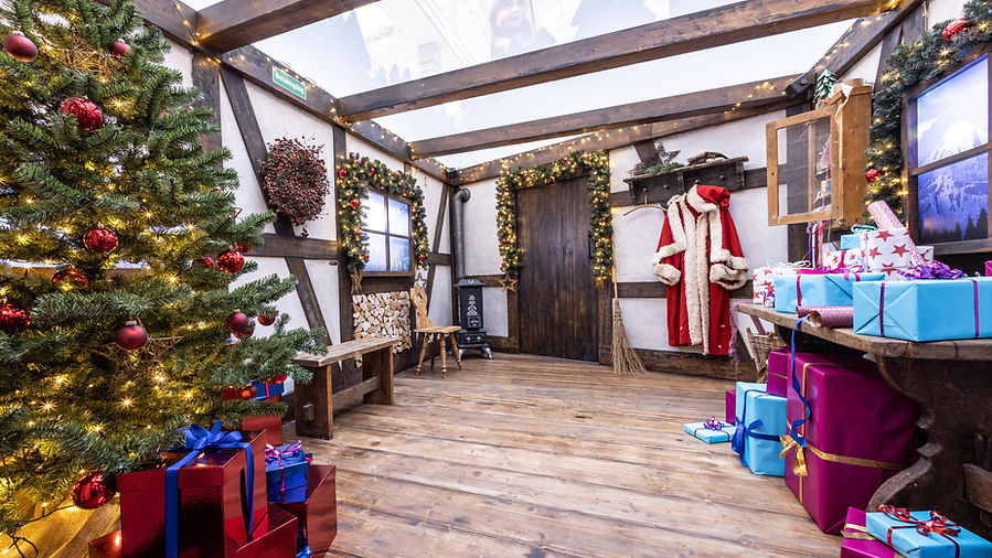 Blick in die Hütte vom Weihnachtsmann