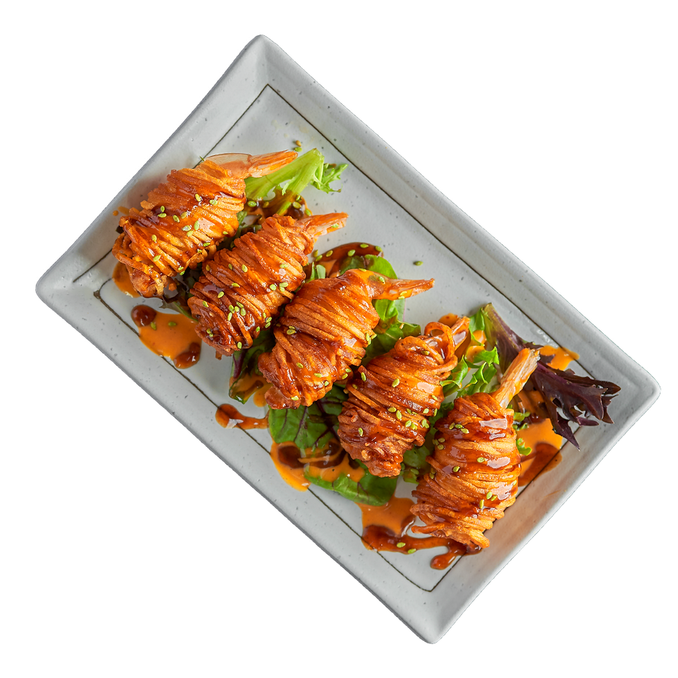 NODDLE WRAPPED SHRIMP