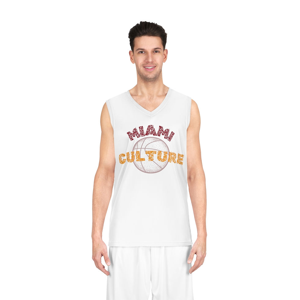 Thumbnail: Miami Culture Elegance: Heat-Inspired Culture Basketball Personalized Jersey 