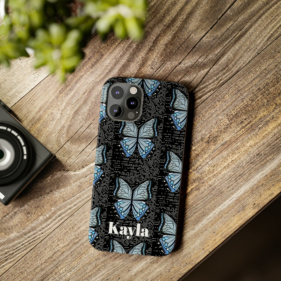 Thumbnail: Personalized Butterfly iPhone Case