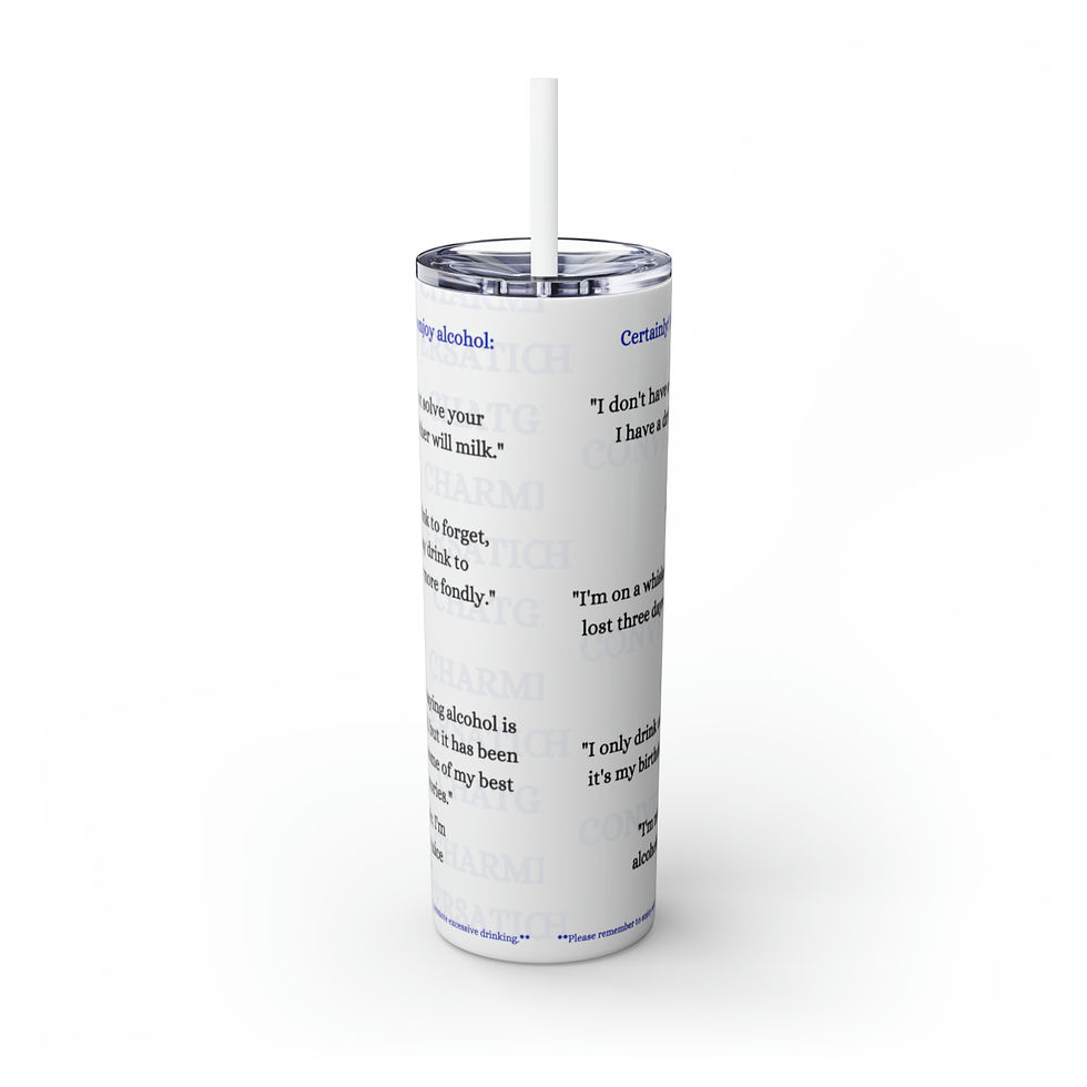 Thumbnail: Charming Conversations with ChatGPT Skinny Tumbler: Sip & Smile on the Go!