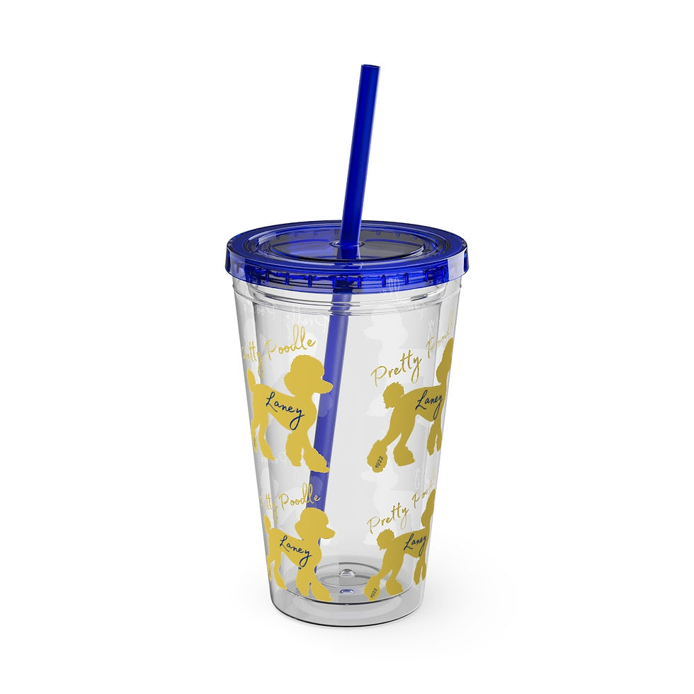 Thumbnail: "Pretty Poodle" Personalized Sunspalsh Tumbler!
