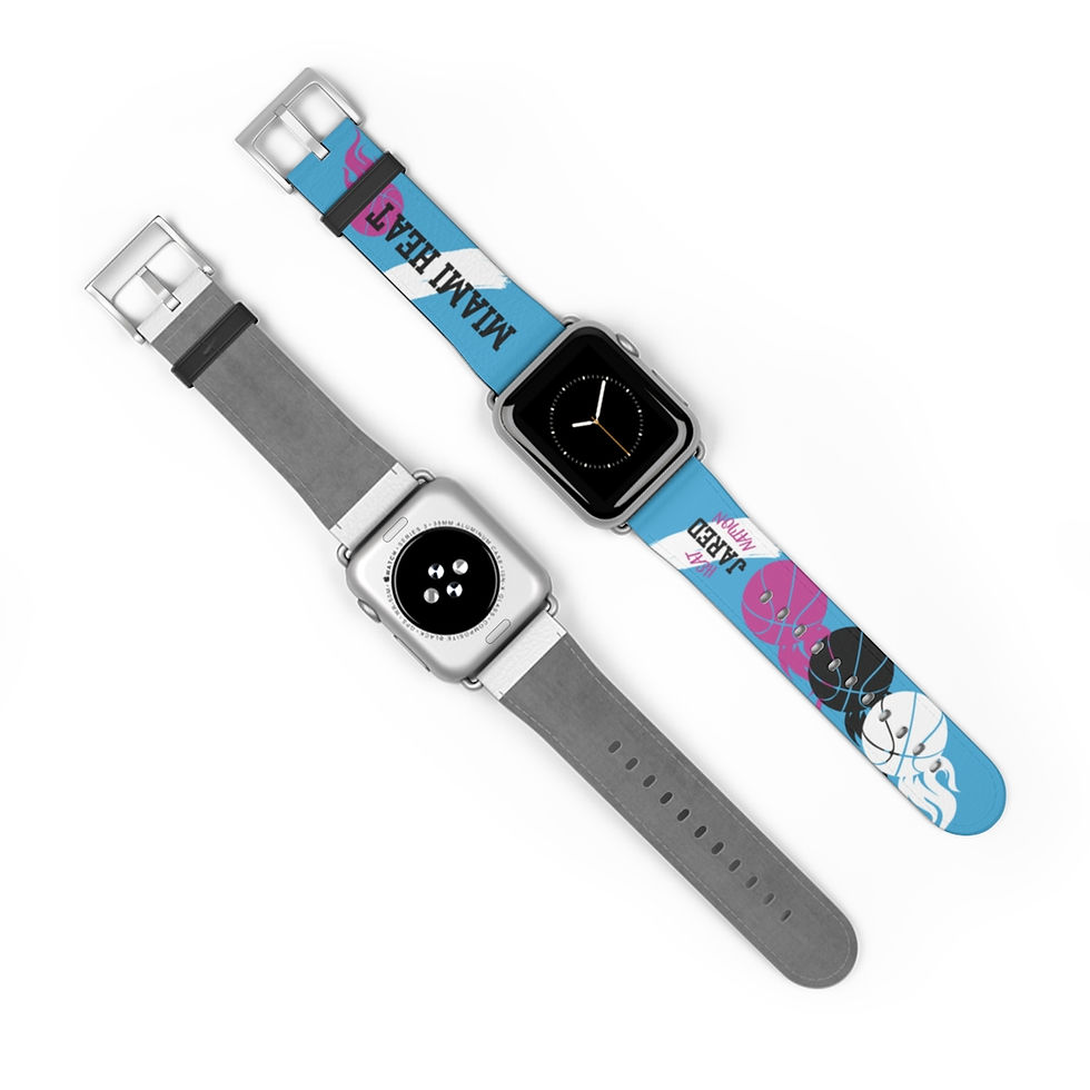 Thumbnail: Miami Heat Vice Inspired Apple Watch Band ~ 2 Sizes; 4 Finishes