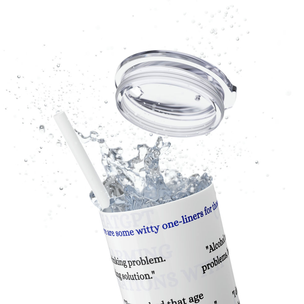 Thumbnail: Charming Conversations with ChatGPT Skinny Tumbler: Sip & Smile on the Go!