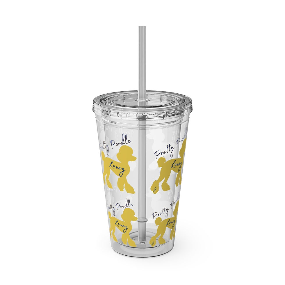 Thumbnail: "Pretty Poodle" Personalized Sunspalsh Tumbler!