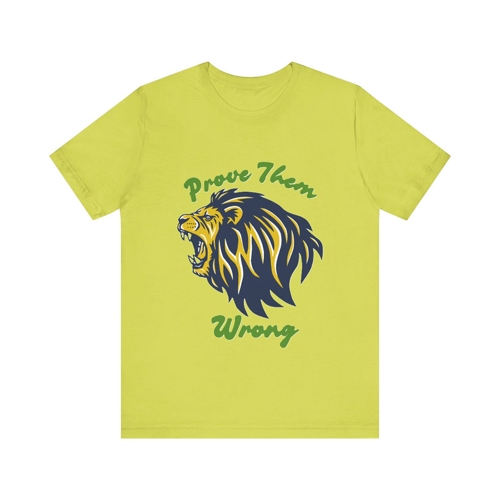 Thumbnail: Prove me wrong Tee-shirt with the image of a roaring Lion