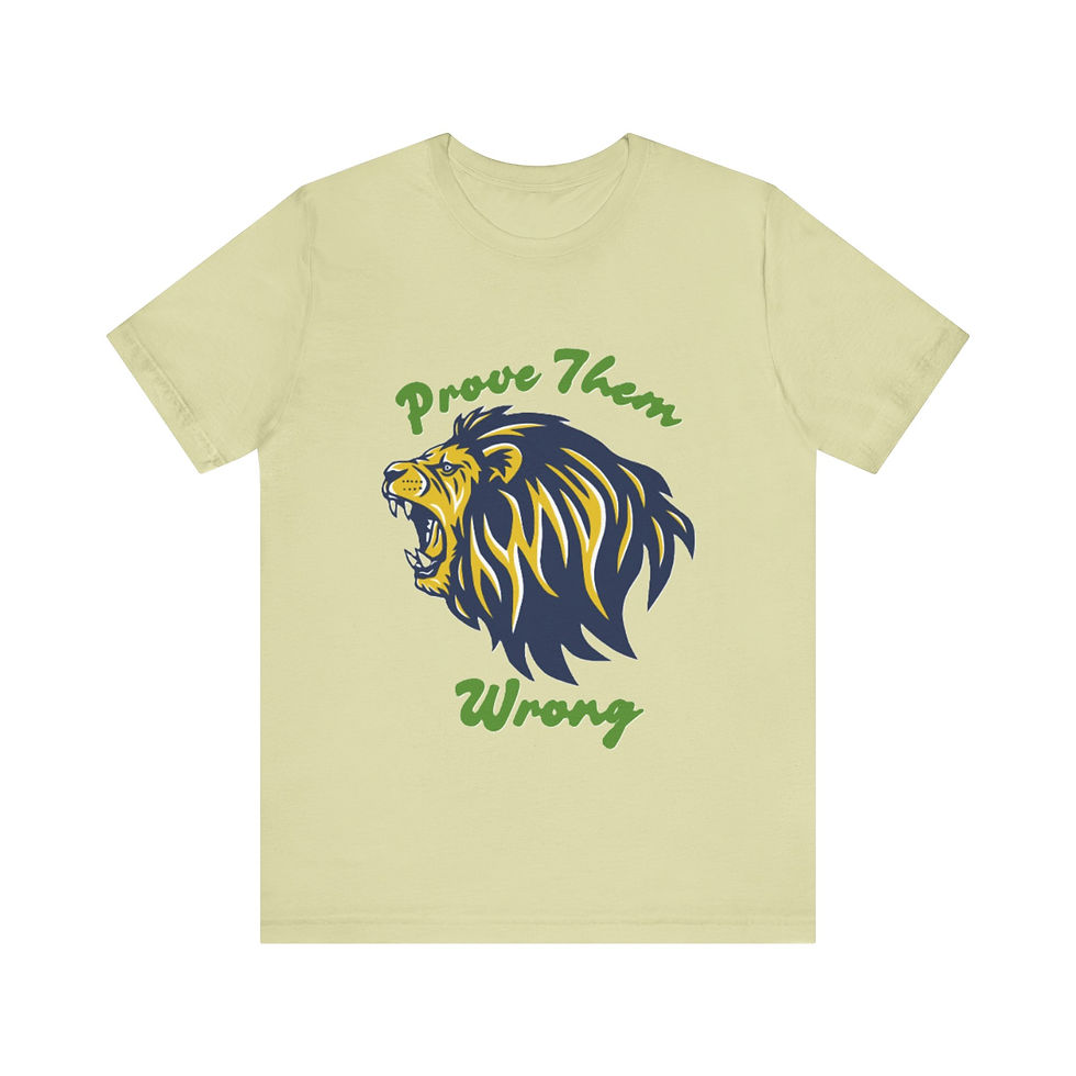 Thumbnail: Prove me wrong Tee-shirt with the image of a roaring Lion