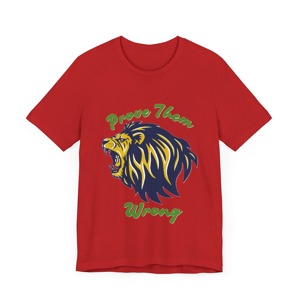 Thumbnail: Prove me wrong Tee-shirt with the image of a roaring Lion