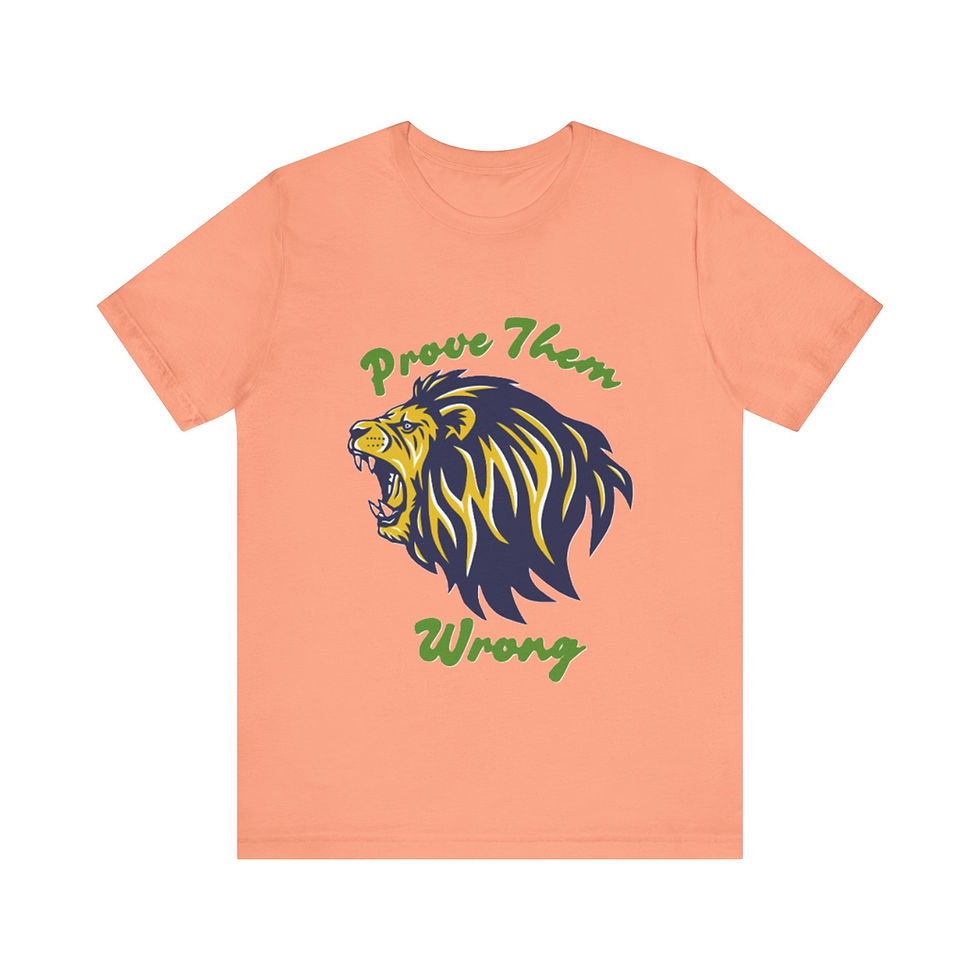 Thumbnail: Prove me wrong Tee-shirt with the image of a roaring Lion