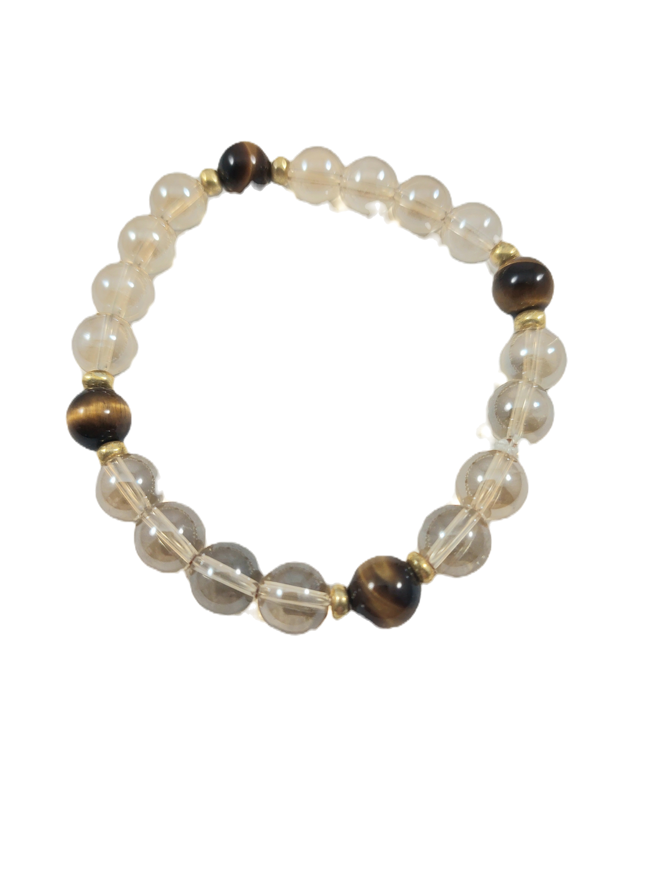 Quartz & Tiger's Eye Bracelet full view