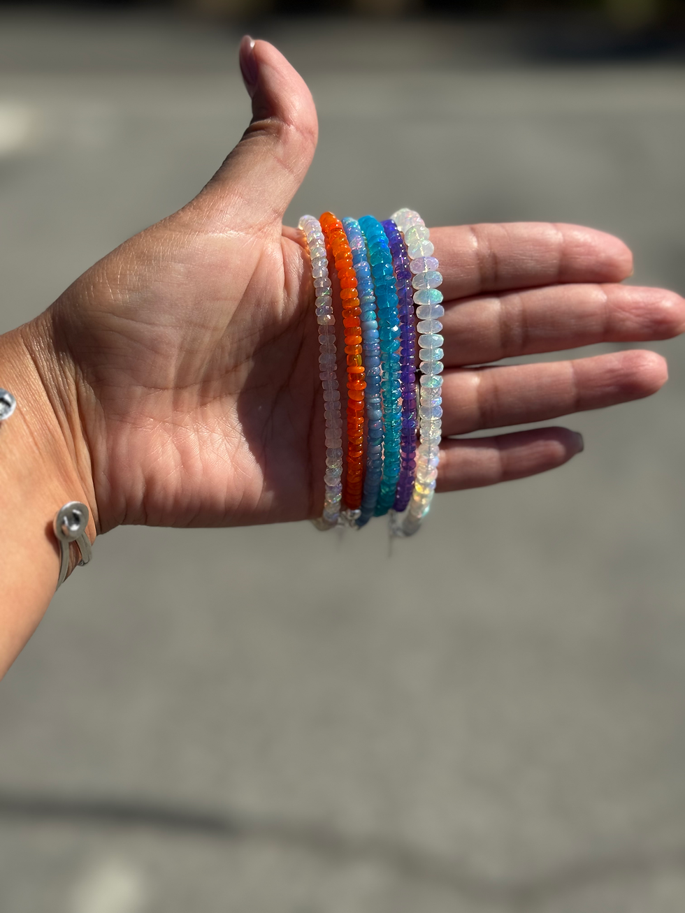 Thumbnail: Rainbow Flash – AAA Ethiopian Opal Bracelet 